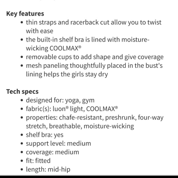 LULULEMON Power Y Tank Frangipani Parfait Pink size 6 - Picture 8 of 8